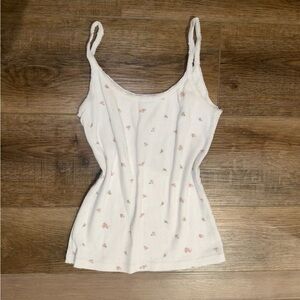 SOLD Brandy Melville Cream Floral Camisole